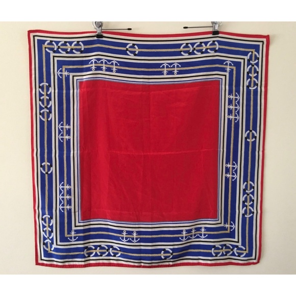 Accessories - Beautiful Nautical Scarf 28x28